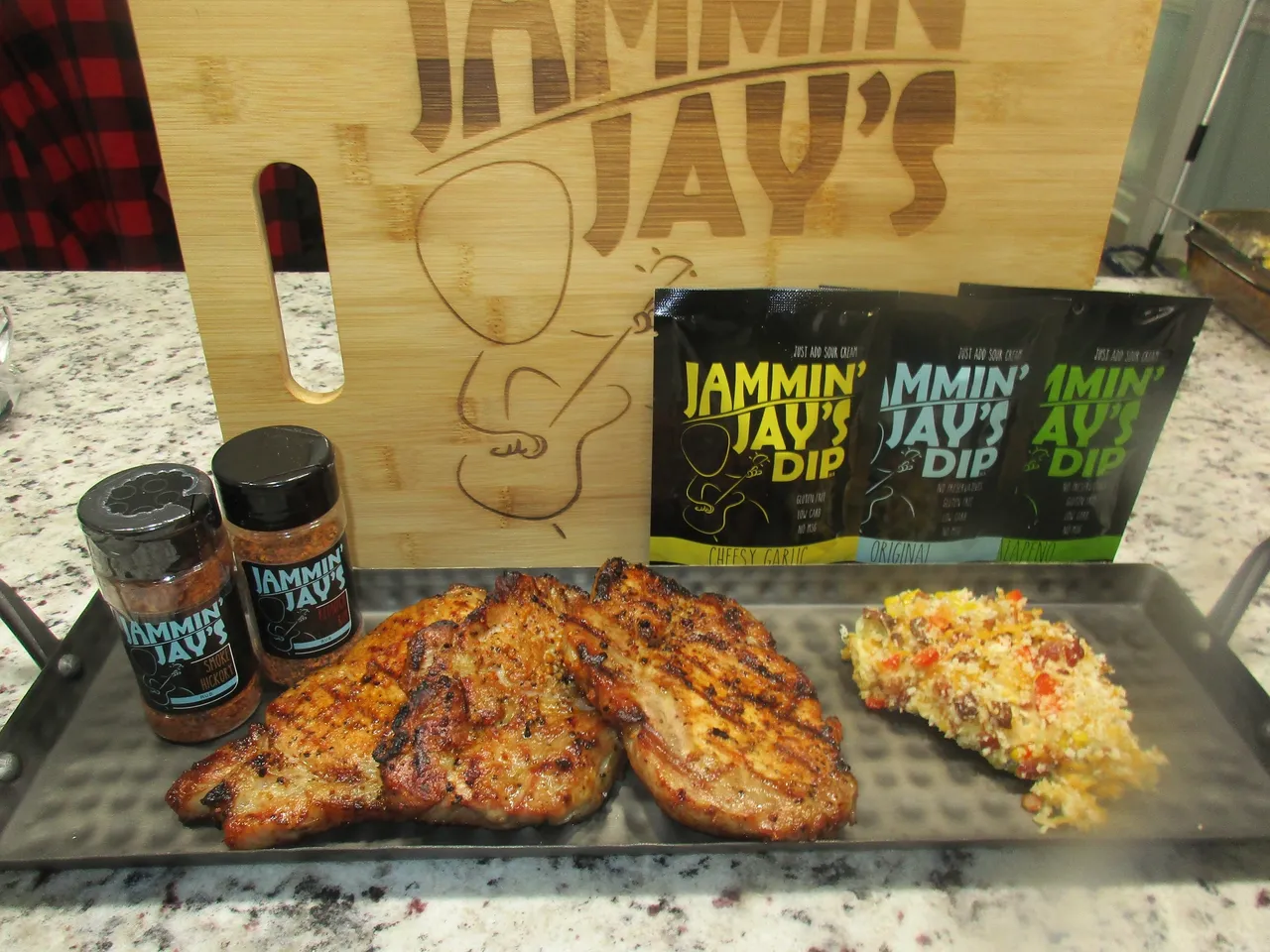 Jammin Jays Smoke Hickory and Jammin Jays Redneck Rub Porkchops